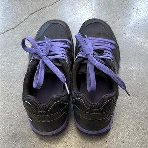 Black and Purple Sneakers